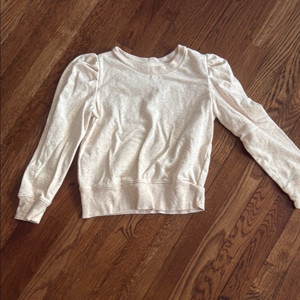 Cream Long Sleeve Top